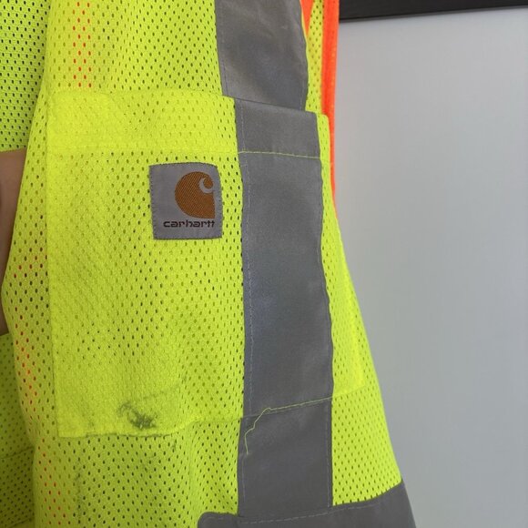 Carhartt Safety Vest Class High Visibility Reflective Size 4XL Work Construction - Picture 2 of 13